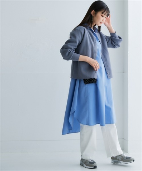 nissen（ニッセン）の「オーバーサイズブロードスキッパーシャツワンピース（UVカット・イージーケア）（シャツワンピース・レディース・グリーン系その他/オフホワイト/ブルー/ピンク系その他・L/M/S/3L/LL）」の12枚目の写真