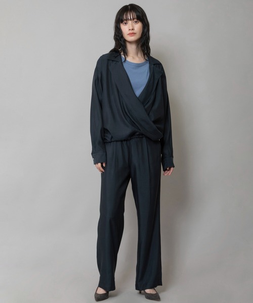 Munich（ミューニック）の「【接触冷感】キュプラツィルテーラードトップス（その他アウター・レディース・ブルーグレー/ブラック/カーキ・FREE）」の14枚目の写真