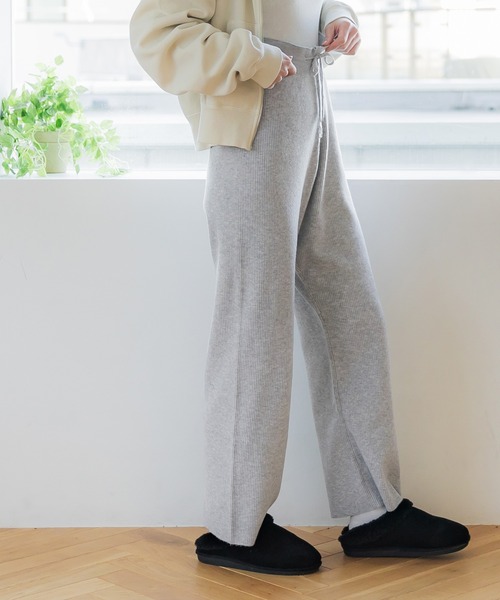 coca(coca)(コカ)の「リブイージーパンツ(その他パンツ・レディース・ブラック/グレー・M/L)」の19枚目の写真