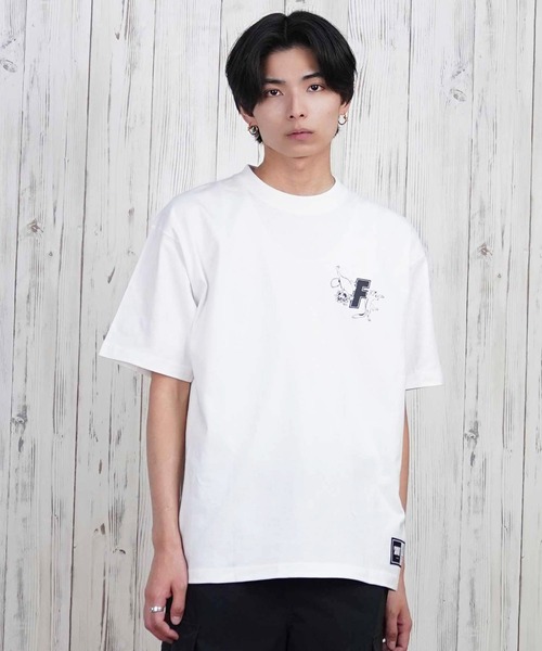 FORGET NEVER（フォーゲットネバー）の「【ムラサキスポーツ限定】FORGET NEVER/フォーゲットネバー 半袖Tシャツ バックプリント 252OO1ST554FN（Tシャツ/カットソー・メンズ・ホワイト/ブラック・XL/L/M）」の3枚目の写真