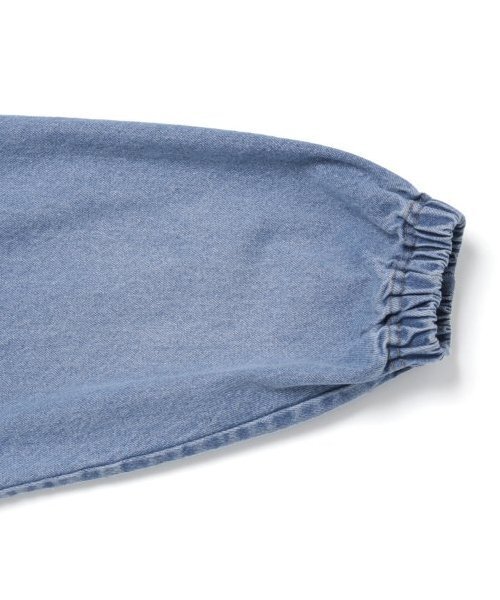 GLAZOS（グラソス）の「【大人向けサイズあり】フードデニムジップアップジャケット（ブルゾン・キッズ・インディゴブルー/ライトブルー・L/M/S/LL）」の7枚目の写真