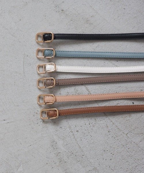 Bab（バブ）の「スクエアモチーフベルト（ベルト・レディース・ベージュ/ブラック/アイボリー/ブルー/モカ/グレイッシュベージュ・ONESIZE）」の15枚目の写真