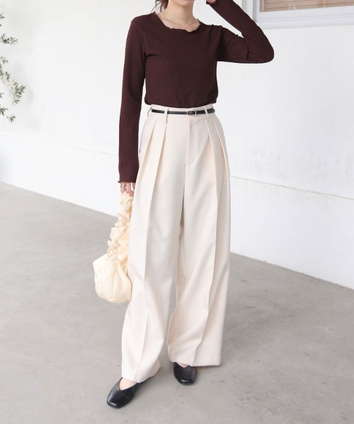 Bab（バブ）の「スクエアモチーフベルト（ベルト・レディース・ベージュ/ブラック/アイボリー/ブルー/モカ/グレイッシュベージュ・ONESIZE）」の18枚目の写真