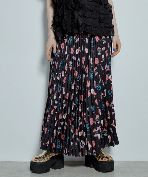 SPECIAL EDITION オリジナルプリントプリーツスカート（スカート  