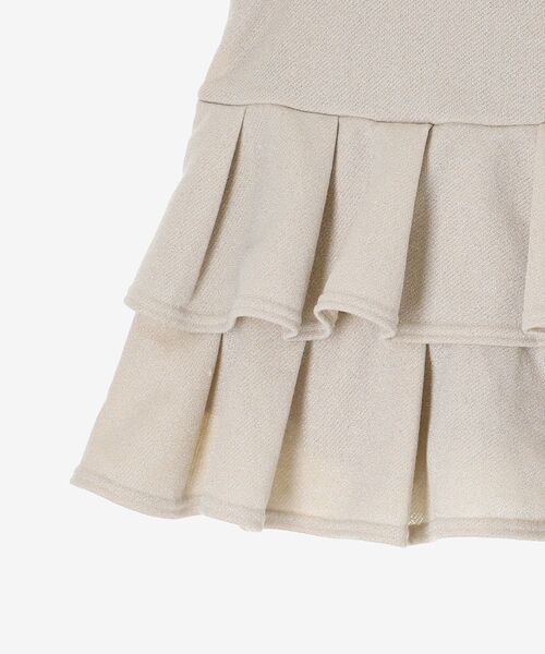 MAJESTIC LEGON（マジェスティックレゴン）の「ティアードフリルミニスカパン（スカート・レディース・アイボリー/グレー/チャコールグレー・MEDIUM）」の14枚目の写真