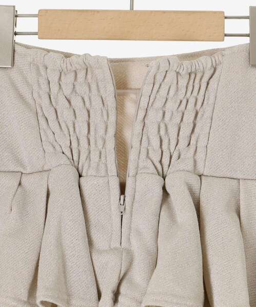 MAJESTIC LEGON（マジェスティックレゴン）の「ティアードフリルミニスカパン（スカート・レディース・アイボリー/グレー/チャコールグレー・MEDIUM）」の13枚目の写真