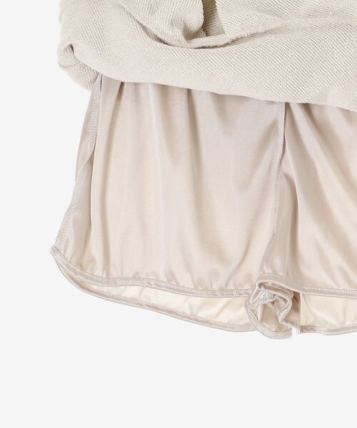 MAJESTIC LEGON（マジェスティックレゴン）の「ティアードフリルミニスカパン（スカート・レディース・アイボリー/グレー/チャコールグレー・MEDIUM）」の12枚目の写真