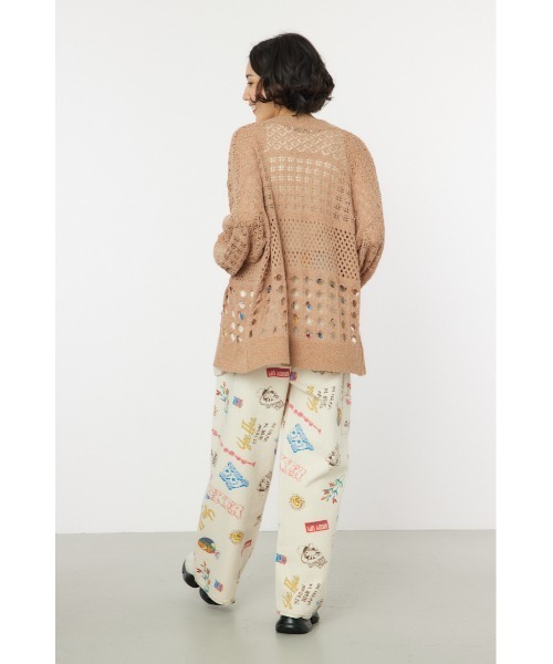 RODEO CROWNS WIDE BOWL（ロデオクラウンズワイドボウル）の「カラーニットボレロ（カーディガン/ボレロ・レディース・グリーン/アイボリー/ブラウン・FREE）」の14枚目の写真