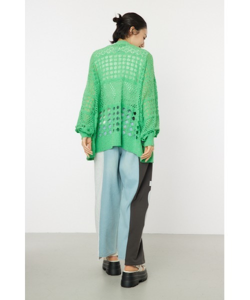 RODEO CROWNS WIDE BOWL（ロデオクラウンズワイドボウル）の「カラーニットボレロ（カーディガン/ボレロ・レディース・グリーン/アイボリー/ブラウン・FREE）」の19枚目の写真