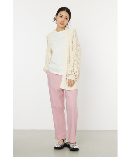 RODEO CROWNS WIDE BOWL（ロデオクラウンズワイドボウル）の「カラーニットボレロ（カーディガン/ボレロ・レディース・グリーン/アイボリー/ブラウン・FREE）」の7枚目の写真