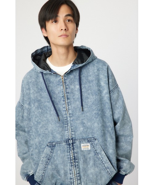 RODEO CROWNS WIDE BOWL（ロデオクラウンズワイドボウル）の「アクティブフーディージャケット（その他アウター・メンズ・ブルー/ブラック/カモフラージュ・MEDIUM/LARGE）」の3枚目の写真