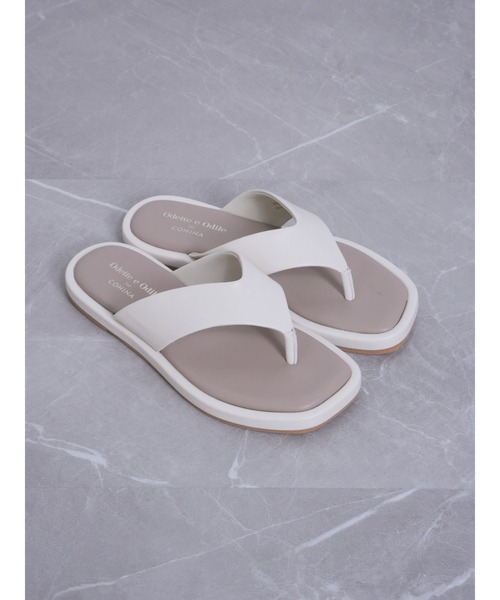 新品 Odette e Odile シルバー トングサンダル 24cm ODETTE E ODILE