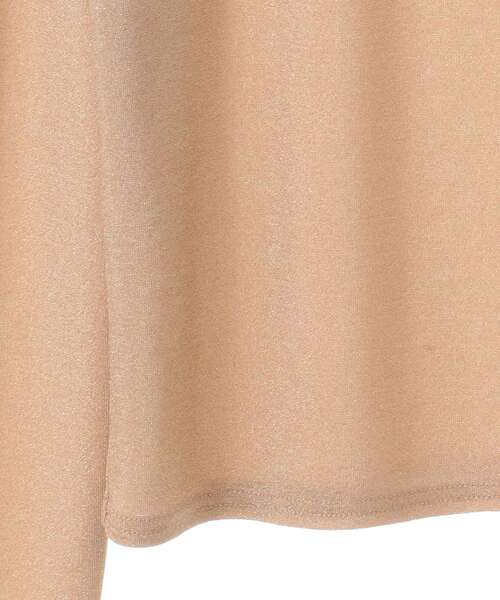 CRAFT STANDARD BOUTIQUE(クラフトスタンダードブティック)の「ラメチュールトップスインナー(Tシャツ/カットソー・レディース・シルバー/ベージュ/ネイビー・FREE)」の15枚目の写真