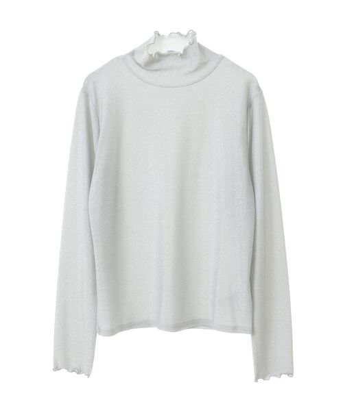 CRAFT STANDARD BOUTIQUE(クラフトスタンダードブティック)の「ラメチュールトップスインナー(Tシャツ/カットソー・レディース・シルバー/ベージュ/ネイビー・FREE)」の18枚目の写真