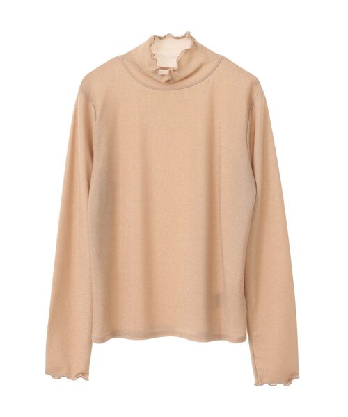 CRAFT STANDARD BOUTIQUE(クラフトスタンダードブティック)の「ラメチュールトップスインナー(Tシャツ/カットソー・レディース・シルバー/ベージュ/ネイビー・FREE)」の19枚目の写真