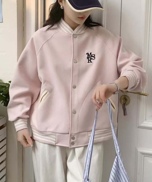 aimoha（アイモハ）の「カジュアルスタジャン（スタジャン・レディース・ピンク/ブラック/ベージュ・FREE）」の3枚目の写真