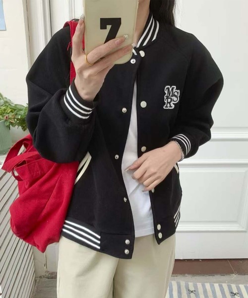 aimoha（アイモハ）の「カジュアルスタジャン（スタジャン・レディース・ピンク/ブラック/ベージュ・FREE）」の10枚目の写真