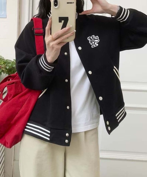 aimoha（アイモハ）の「カジュアルスタジャン（スタジャン・レディース・ピンク/ブラック/ベージュ・FREE）」の11枚目の写真