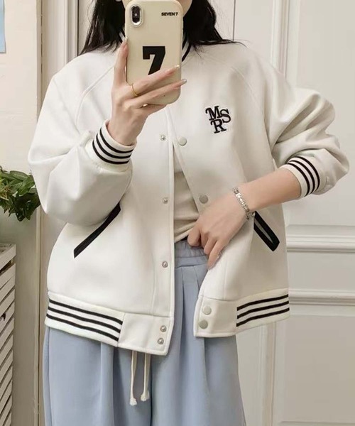 aimoha（アイモハ）の「カジュアルスタジャン（スタジャン・レディース・ピンク/ブラック/ベージュ・FREE）」の12枚目の写真