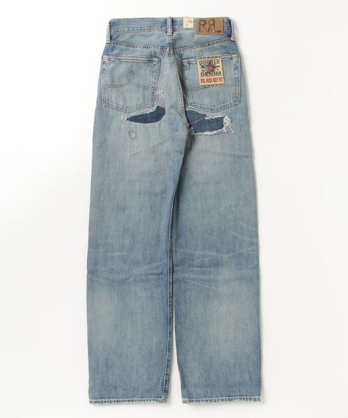 RRL（ダブル アール エル）の「ハイ ボーイ フィット リペアド Heyland ジーンズ（デニムパンツ・レディース・ブルー・26/25/24/29/28/27）」の3枚目の写真