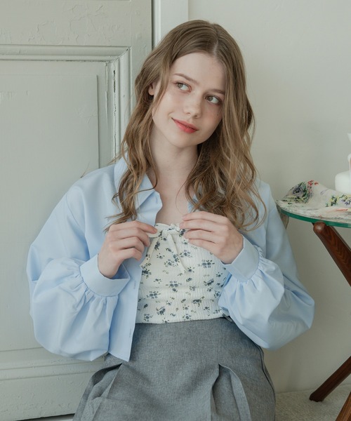 Ambre Neige(アンブルネージュ)の「flower design camisole / 花柄カップ付きキャミソール(キャミソール・レディース・アイボリー/オフホワイト/ブラック/ナチュラル・FREE)」の8枚目の写真