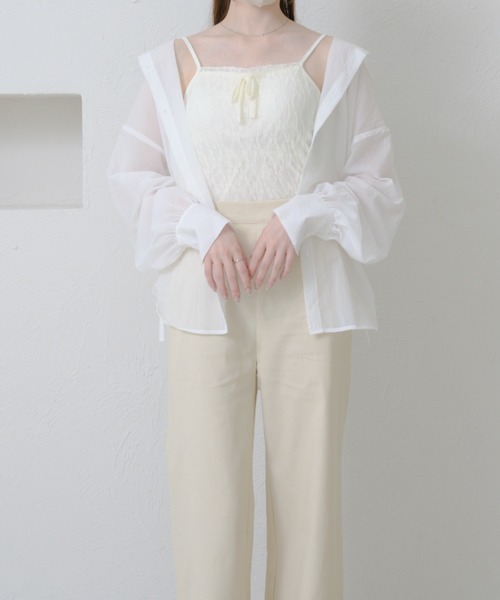 花柄　カップ付き　キャミソール　フラワー Ambre Neige キャミソール flower design camisole / 花柄カップ