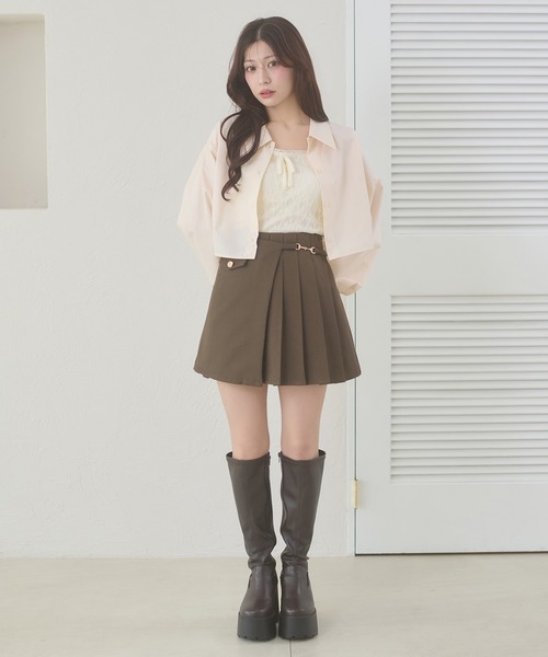 Ambre Neige(アンブルネージュ)の「flower design camisole / 花柄カップ付きキャミソール(キャミソール・レディース・アイボリー/オフホワイト/ブラック/ナチュラル・FREE)」の12枚目の写真