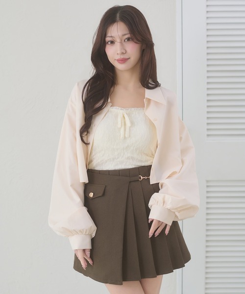 Ambre Neige(アンブルネージュ)の「flower design camisole / 花柄カップ付きキャミソール(キャミソール・レディース・アイボリー/オフホワイト/ブラック/ナチュラル・FREE)」の8枚目の写真