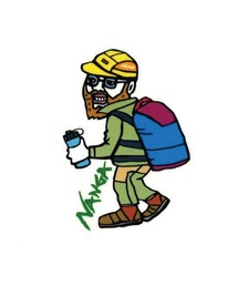 NANGA(iK)NANGA×USHIODA STICKER/iK×EVI_qAL XebJ[(XebJ[/e[v)