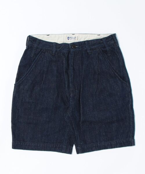 WHITE LINE(ホワイトライン)の「【8】【WHITE LINE(ホワイトライン)】デニムショートパンツ(デニムパンツ・レディース・サックスブルー/インディゴブルー・44/46/48)」の2枚目の写真