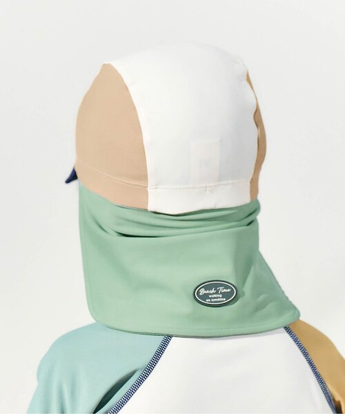 apres les cours(アプレレクール)の「バイカラースイムキャップ(スイムグッズ・キッズ・アイボリー/ライトグレー・50/56)」の3枚目の写真