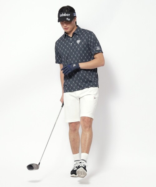 adabat（アダバット）の「【新レーベル ADABAT NAVY】UVカット/接触冷感 ストレッチツイルハーフパンツ（その他パンツ・メンズ・ホワイト/ネイビー・50/48/46）」の22枚目の写真