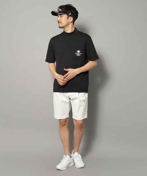 adabat（アダバット）の「【新レーベル ADABAT NAVY】UVカット/接触冷感 ストレッチツイルハーフパンツ（その他パンツ・メンズ・ホワイト/ネイビー・50/48/46）」の22枚目の写真