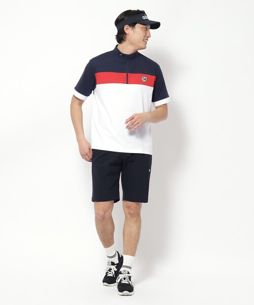 adabat（アダバット）の「【新レーベル ADABAT NAVY】UVカット/接触冷感 ストレッチツイルハーフパンツ（その他パンツ・メンズ・ホワイト/ネイビー・50/48/46）」の14枚目の写真