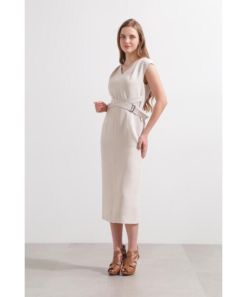 PINKY&DIANNE（ピンキーアンドダイアン）の「◆ウエストクロスオックスワンピース（ワンピース・レディース・ネイビー/ベージュ/イエロー・38/36）」の22枚目の写真