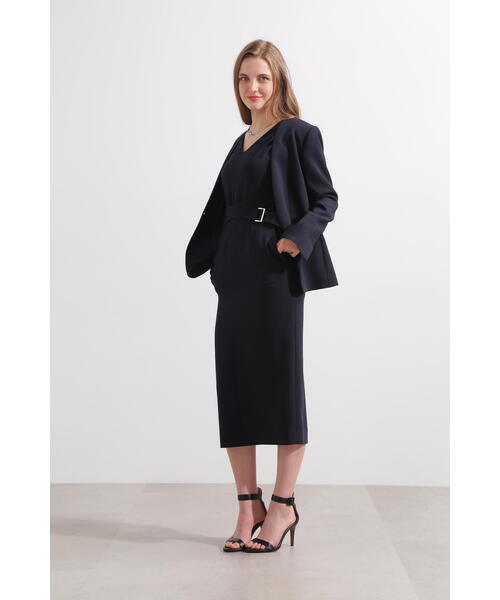 PINKY&DIANNE（ピンキーアンドダイアン）の「◆ウエストクロスオックスワンピース（ワンピース・レディース・ネイビー/ベージュ/イエロー・38/36）」の14枚目の写真