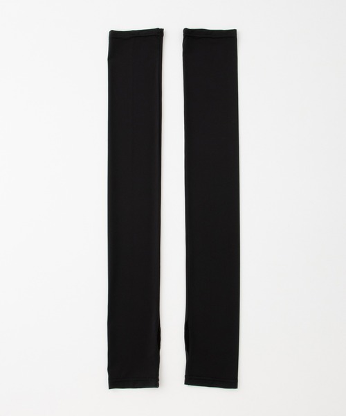 Honeys（ハニーズ）の「【ハニさら・接触冷感・吸水冷感・抗菌防臭・ＵＶカット】アームカバー／６０ｃｍ（アームカバー・レディース・ブラック/ライトグレー・FREE）」の13枚目の写真