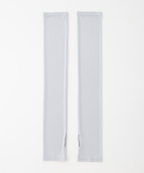 Honeys（ハニーズ）の「【ハニさら・接触冷感・吸水冷感・抗菌防臭・ＵＶカット】アームカバー／６０ｃｍ（アームカバー・レディース・ブラック/ライトグレー・FREE）」の16枚目の写真