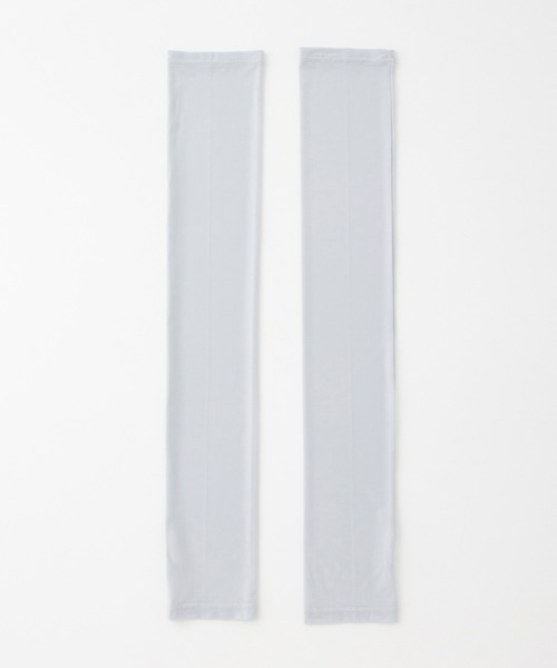 Honeys（ハニーズ）の「【ハニさら・接触冷感・吸水冷感・抗菌防臭・ＵＶカット】アームカバー／６０ｃｍ（アームカバー・レディース・ブラック/ライトグレー・FREE）」の17枚目の写真