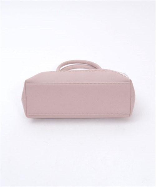 axes femme（アクシーズファム）の「レース重ねがま口ボストン（ボストンバッグ・レディース・ブラック/ピンク/ダークブラウン・FREE）」の4枚目の写真