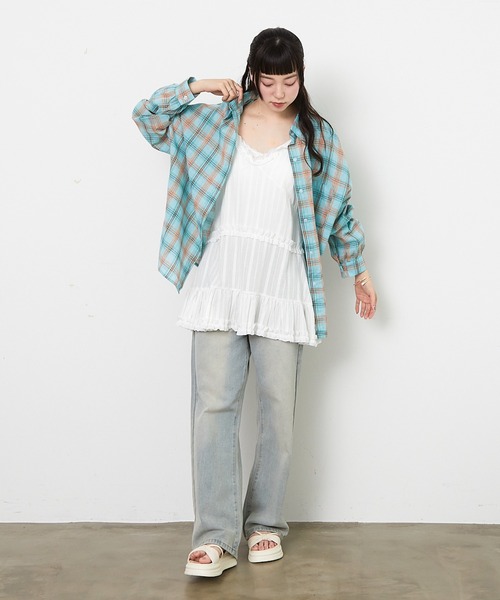 セール】チェックシャツ（Tシャツ/カットソー）｜paravion