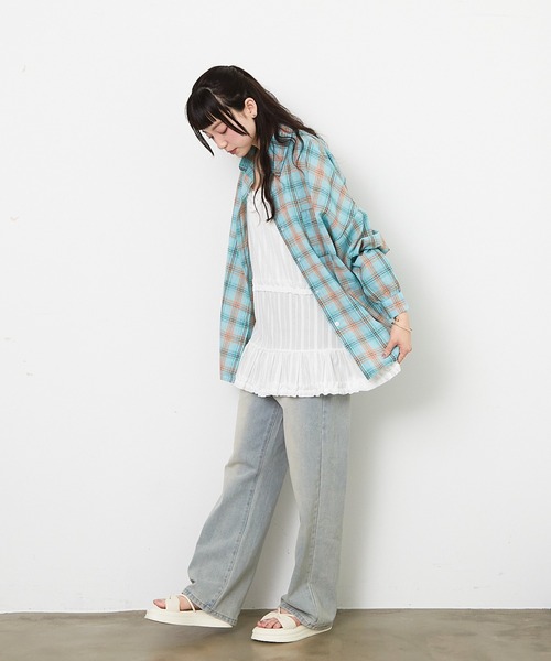 チェックシャツ（Tシャツ/カットソー）｜paravion（パラビオン