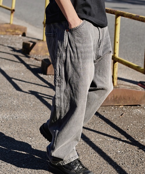 JEMORGAN(ジェーイーモーガン)の「『JEMORGAN LONG JOHNS/ジェーイーモーガンロングジョーンズ』wide painter denim PT【+】(デニムパンツ・メンズ・グレー/ブルー・M/L/XL)」の6枚目の写真