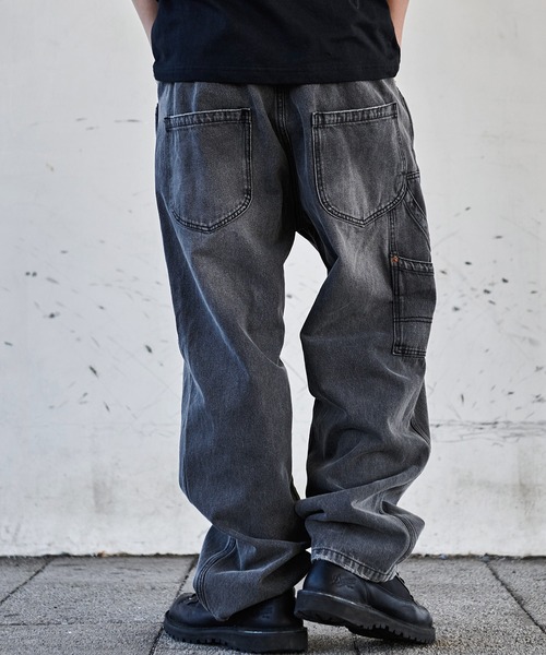 JEMORGAN(ジェーイーモーガン)の「『JEMORGAN LONG JOHNS/ジェーイーモーガンロングジョーンズ』wide painter denim PT【+】(デニムパンツ・メンズ・グレー/ブルー・M/L/XL)」の3枚目の写真