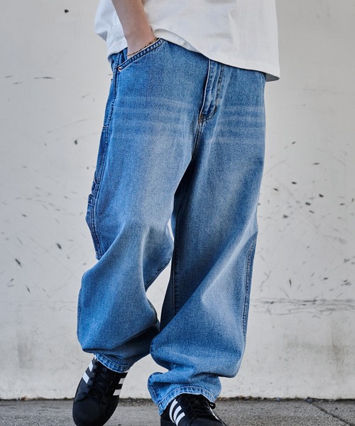 JEMORGAN(ジェーイーモーガン)の「『JEMORGAN LONG JOHNS/ジェーイーモーガンロングジョーンズ』wide painter denim PT【+】(デニムパンツ・メンズ・グレー/ブルー・M/L/XL)」の10枚目の写真