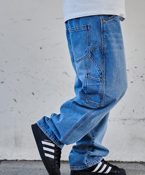 JEMORGAN(ジェーイーモーガン)の「『JEMORGAN LONG JOHNS/ジェーイーモーガンロングジョーンズ』wide painter denim PT【+】(デニムパンツ・メンズ・グレー/ブルー・M/L/XL)」の11枚目の写真