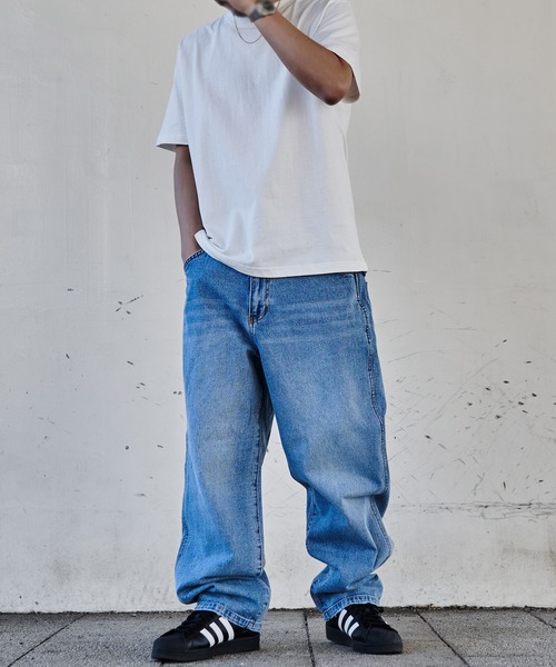 JEMORGAN(ジェーイーモーガン)の「『JEMORGAN LONG JOHNS/ジェーイーモーガンロングジョーンズ』wide painter denim PT【+】(デニムパンツ・メンズ・グレー/ブルー・M/L/XL)」の13枚目の写真