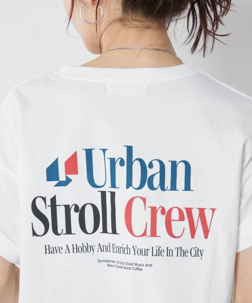 Auntie Rosa Holiday(アンティローザホリデー)の「URBANロゴルーズTEE(Tシャツ/カットソー・レディース・ネイビー/アイボリー・FREE)」の12枚目の写真