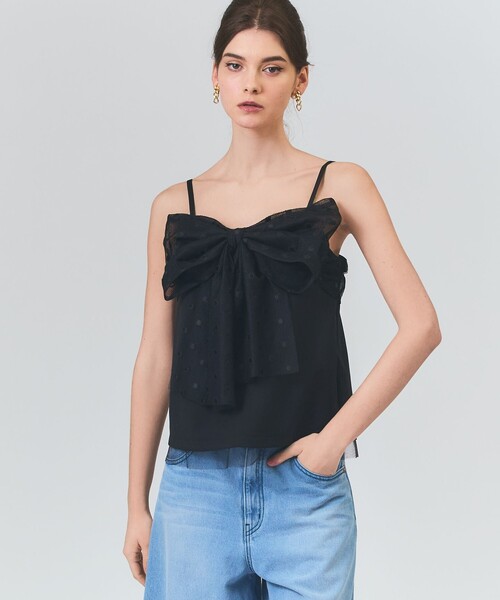 ブラック ワンピース ロング フレア フリル 七分袖 DRESSLAVE