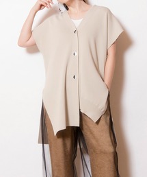 OSMOSIS | アシンメトリーヘムニットベスト(ベスト)